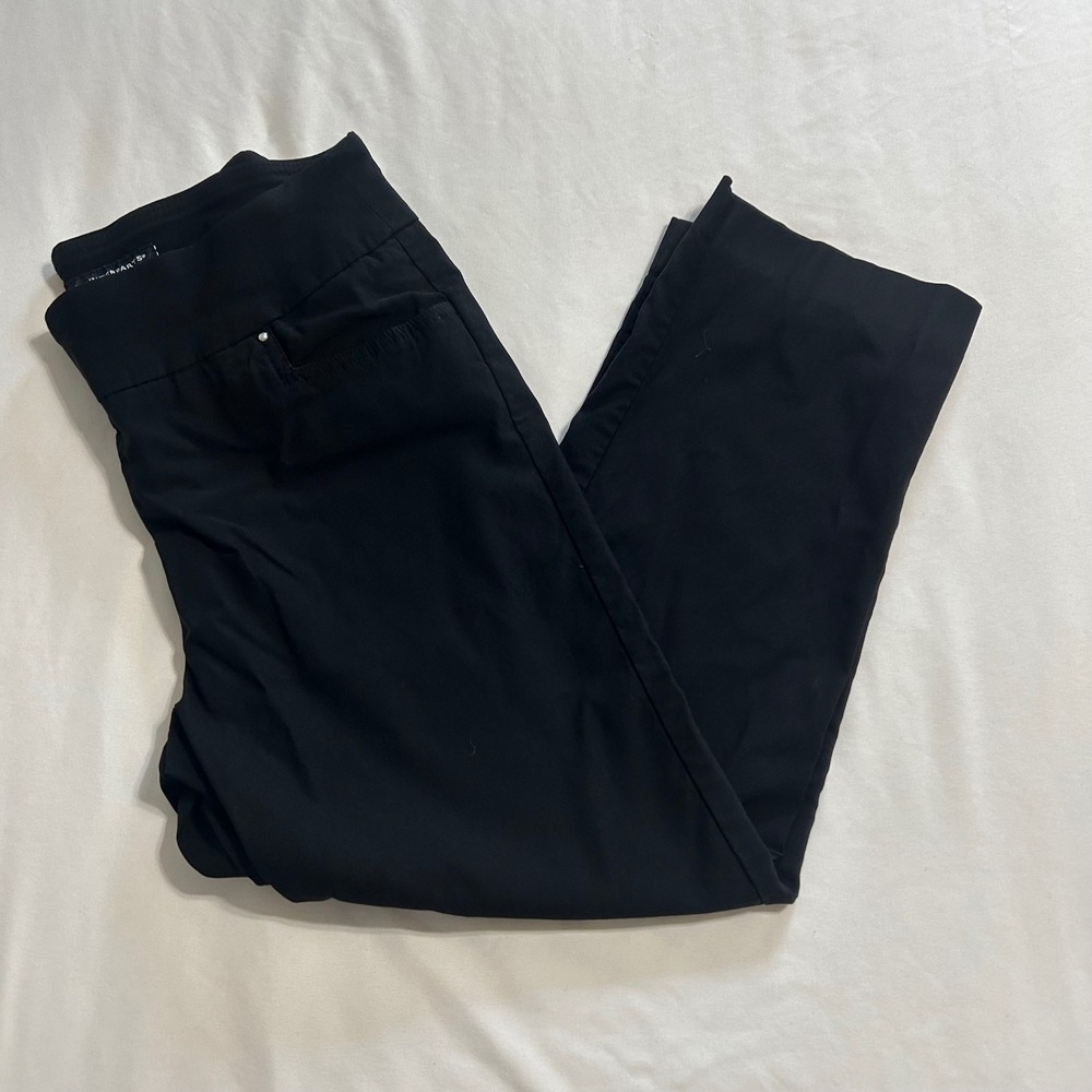 Counterparts Womens Black Pull On Straight Leg Dress Pants Size 8 1899256HA